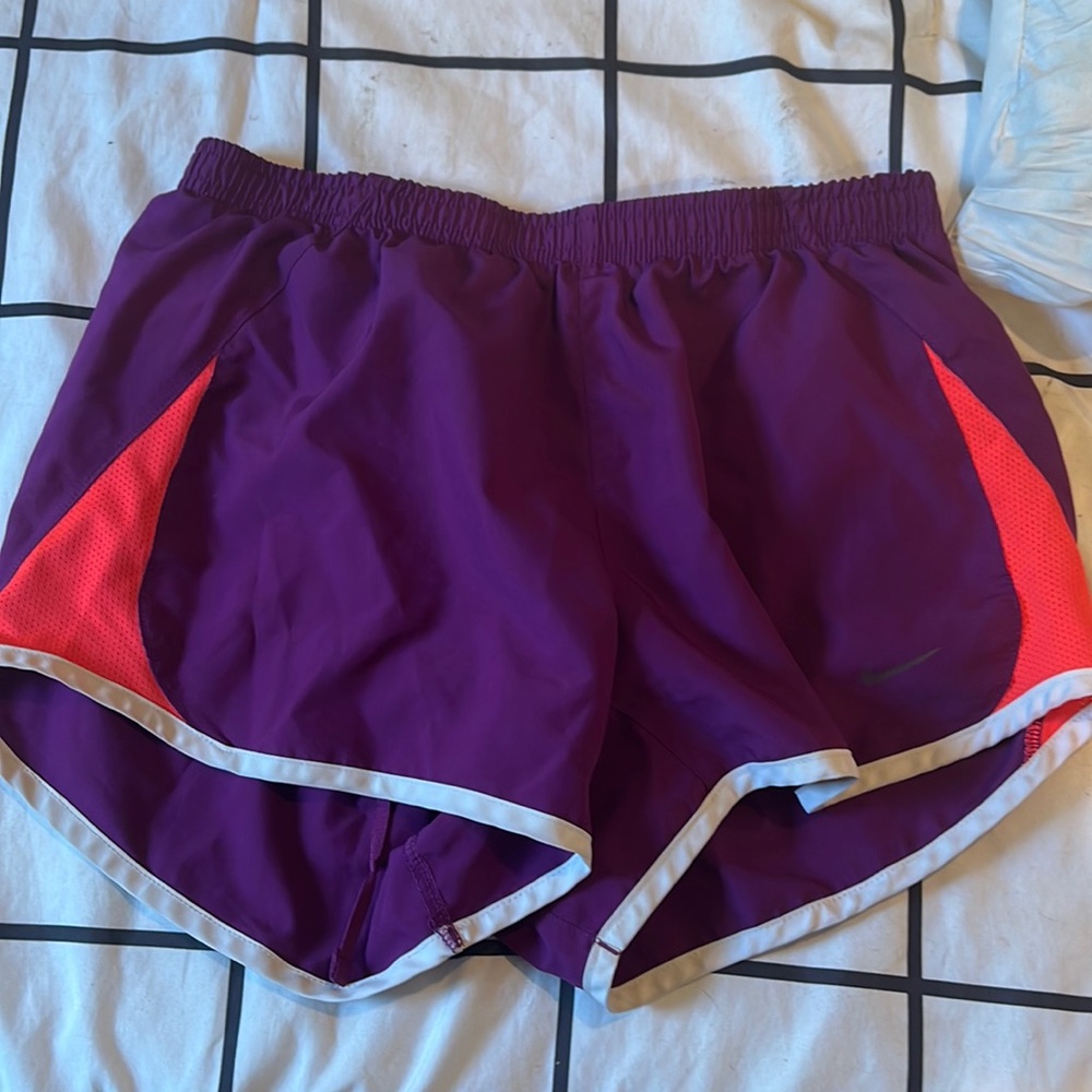 Purple and pink Nike shorts size small!